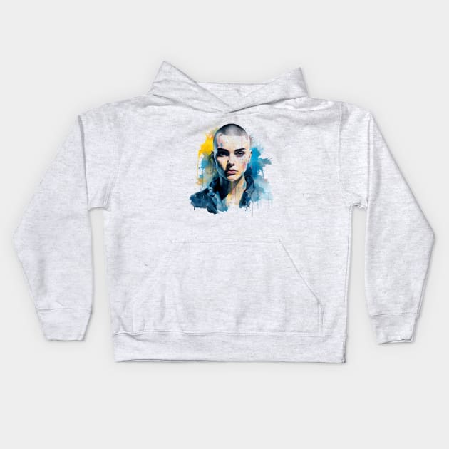 Sinéad O'Connor Kids Hoodie by williamsmith